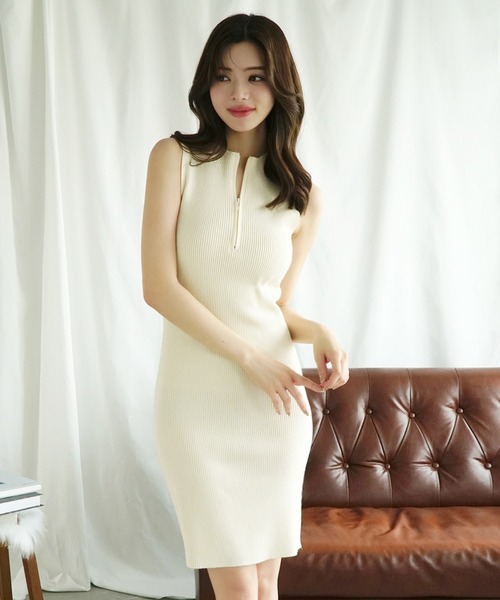 【Jasmine】BeBeワンピース Jasmine Grandiflorum ワンピース 「Jasmine」リブ編み