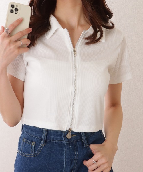 DODICI22 売れ筋商品|||ドディチ22 Tシャツ トップス レディース Tops White GOLDJAPAN 大きいサイズ レディース トップス Tシャツ