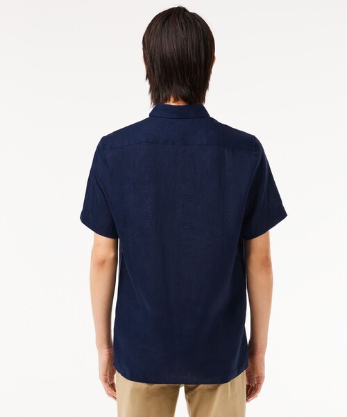 LACOSTE（ラコステ） シャツ 半袖 リネンボタンダウンシャツ メンズ 