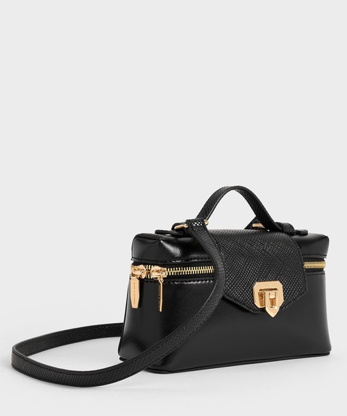 CHARLES&KEITH Arwen キルティングトップハンドルバニティバッグ Arwen アルウェン キルトトップハンドルバニティバッグ