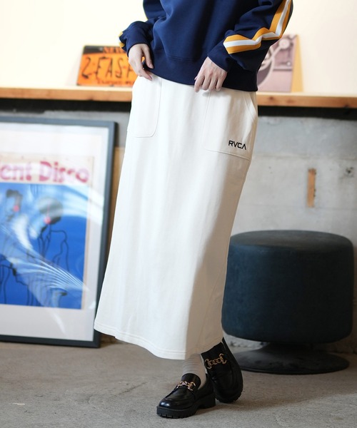 RVCA（ルーカ） スカート スウェットスカート スリットデザイン BE044