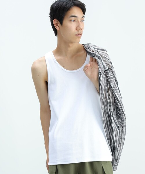 BEAMS HEART タンクトップ ベーシック メンズ : ZOZOTOWN Yahoo