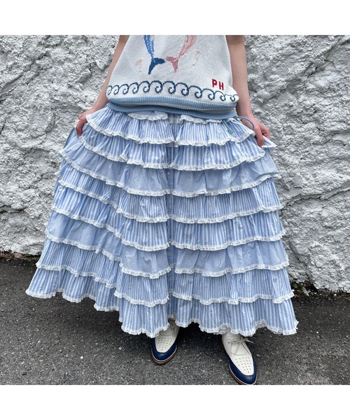 PINK HOUSE スカート フリル使いスカート : ZOZOTOWN Yahoo!店