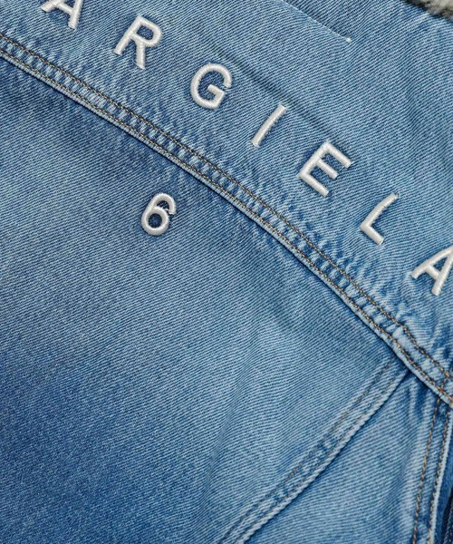 ジーンズと◎[MM6メゾンマルジェラ]ロゴラベル デニムジャケット MM6 Maison Margiela/エムエムシックスメゾンマルジェラ