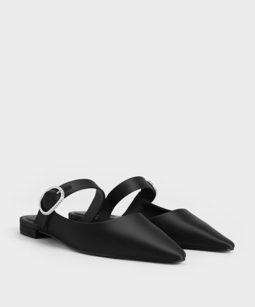 CHARLES ＆ KEITH（チャールズ&キース） サンダル クリスタルバックル