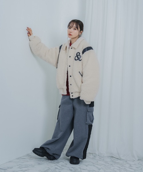 ANDGEEBEE（アンジービー） スタジャン UNISEX フェイクボアスタジャン