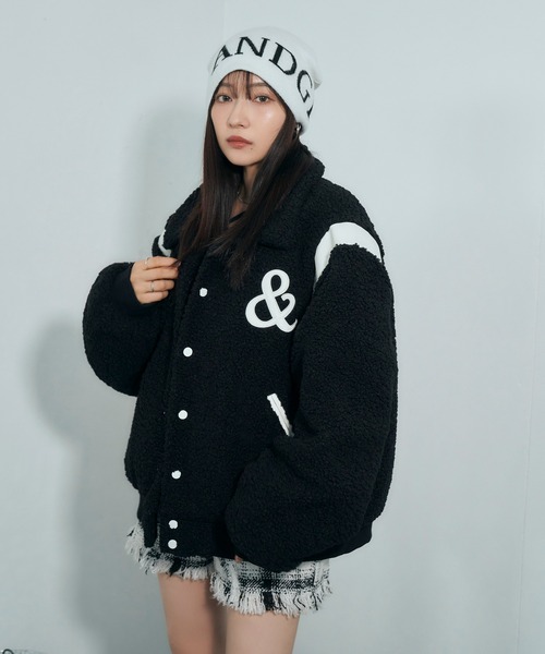 ANDGEEBEE スタジャン UNISEX フェイクボアスタジャン レディース