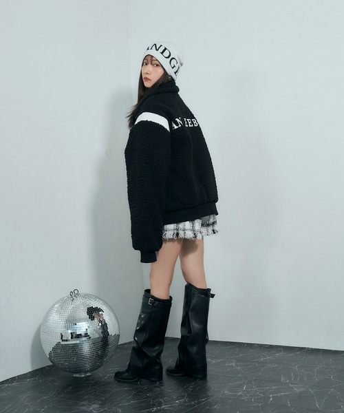 ANDGEEBEE スタジャン UNISEX フェイクボアスタジャン レディース