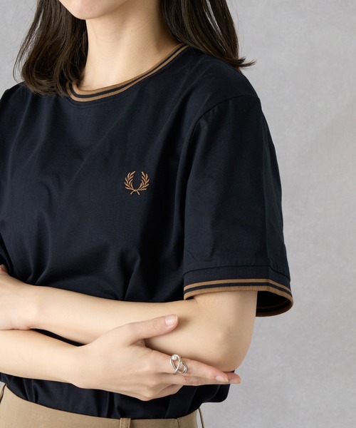 FRED PERRY（フレッドペリー） M1588 TWIN TIPPED Tシャツ / レディース トップス 半袖 M1588_TWIN TIPPED T-SHIRT 楽天市場】FRED PERRY（フレッドペリー） M1588 TWIN TIPPED T