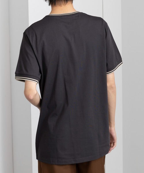 Tシャツ・カットソー FRED PERRY SS25 DOUBLE STRIPE T-SHIRT (FP M1588 54 Y58) 楽天市場】フレッドペリー Tシャツ メンズ FRED PERRY Twin