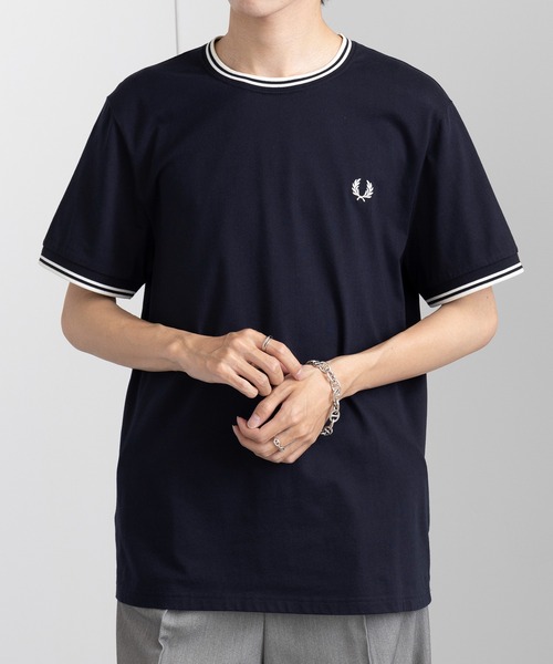 【FRED PERRY】在庫あり、大人気!! ☆M1588 Tシャツ☆ FRED PERRY フレッドペリー Tシャツ メンズ Twin Tipped T-Shirt