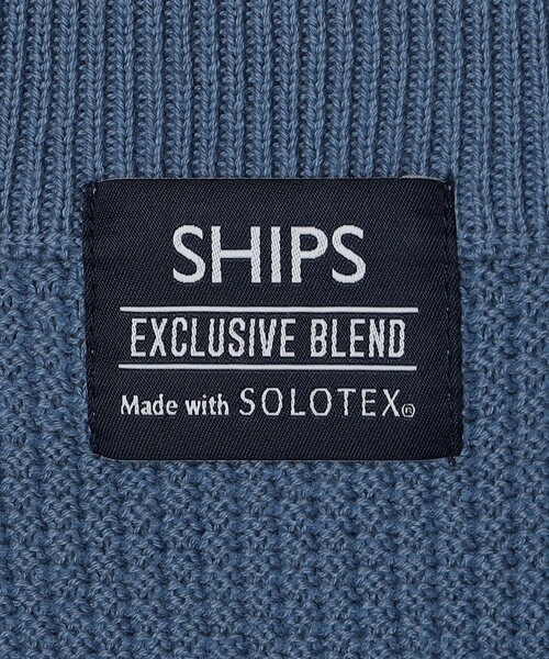 2016 S/S Vネックコットンニット SHIPS（シップス） セーター ニット SHIPS:「洗濯機可能」SOLOTEX(R