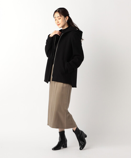 COMME CA ISM　2WAY フーデッドコート COMME CA ISM コート アウター 2WAY フーデットショート