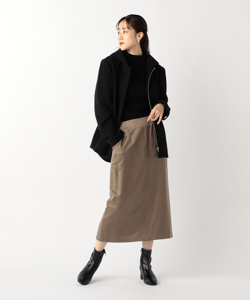 COMME CA ISM コート アウター 2WAY フーデットショート