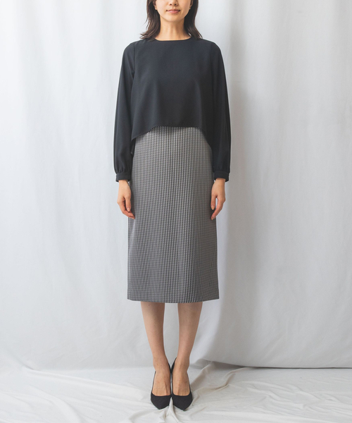 ナラカミーチェ（NARACAMICIE）/【NALACARA】ツーピース風ワンピース NARACAMICIE（ナラカミーチェ） ワンピース 「NALACARA」ツーピース風