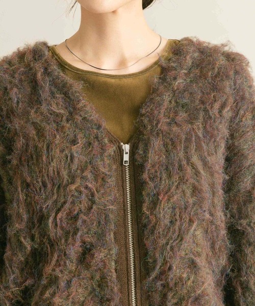 【完売品】シャギーカーディガン Shelly island（シェリーアイランド） カーディガン シャギー