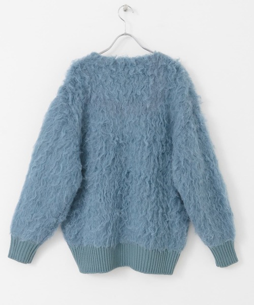 KBF（ケービーエフ） カーディガン 「WEB/一部店舗限定」シャギーZIP