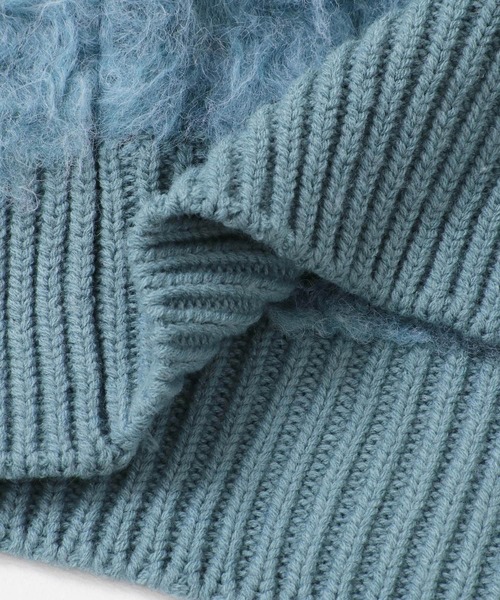 KBF（ケービーエフ） カーディガン 「WEB/一部店舗限定」シャギーZIP