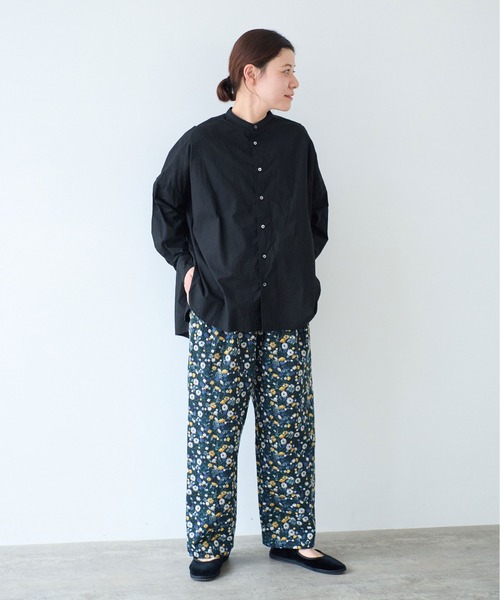 yuni ブラウス シャツ コットンキャッチワッシャーワイド