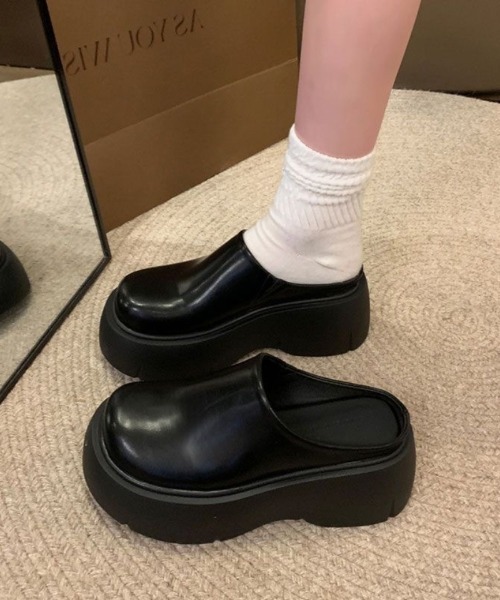 sacai サボ スリッポン スリッポン 厚底 サボサンダル スライドシューズ レディース