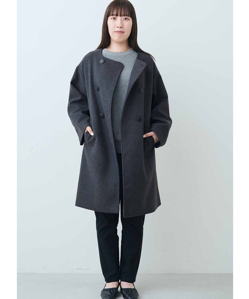 シロップ． ノーカラーコート コート フランスの印象派画家モネの世界