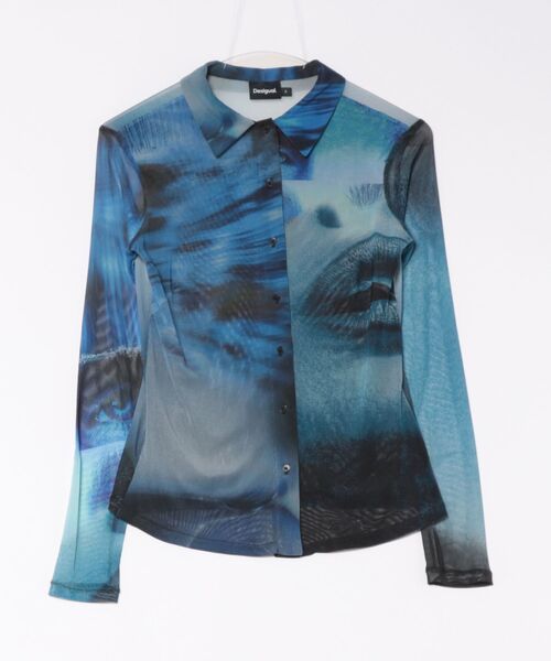 デシグアル Desigual TSOJOS Tシャツロングスリーブ （ブルー） デシグアル Desigual TSOJOS Tシャツロングスリーブ （ブルー