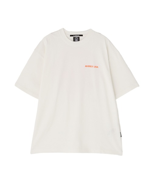 AVIREX tシャツ CIRCLE LOGO T-SHIRT ”QUEENS BRIDGE