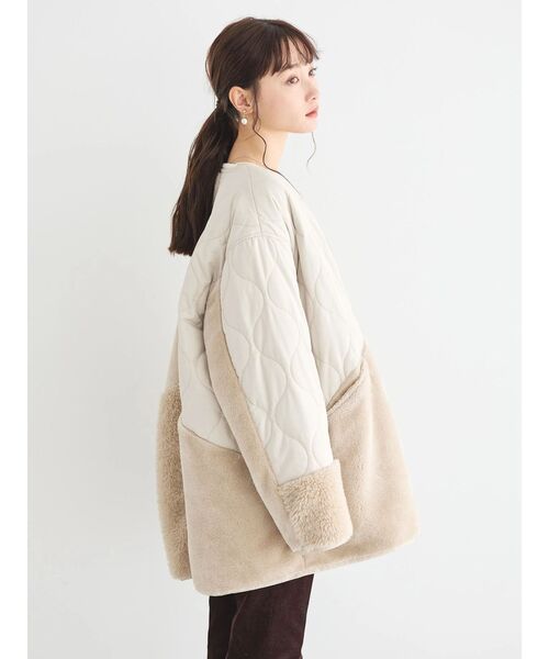 「AMERICAN HOLIC」 ジップアップブルゾン L ブラウン レディース_画像4