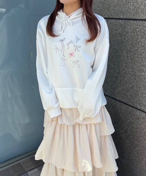 パーカー リボン×レッドリボンパーカー レディース : ZOZOTOWN Yahoo