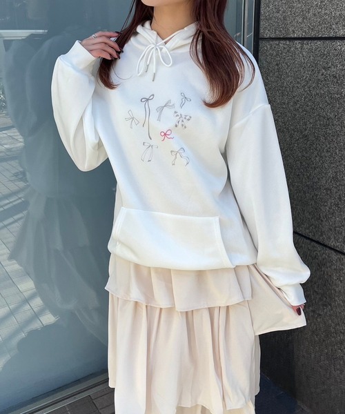 パーカー リボン×レッドリボンパーカー レディース : ZOZOTOWN Yahoo