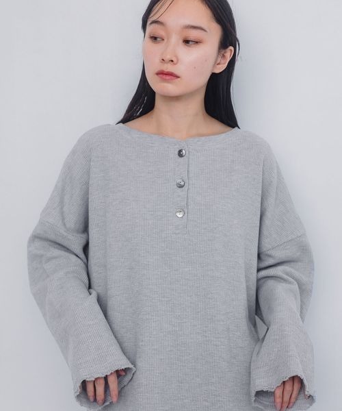 tシャツ ワッフルプレーンプルオーバー レディース cjfj171839.jpg