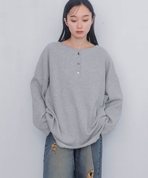 【本日限定SALE】ジーナシス　オニワッフルクラッシュプルオーバー 楽天市場】オニワッフルクラッシュプルオーバー JEANASIS