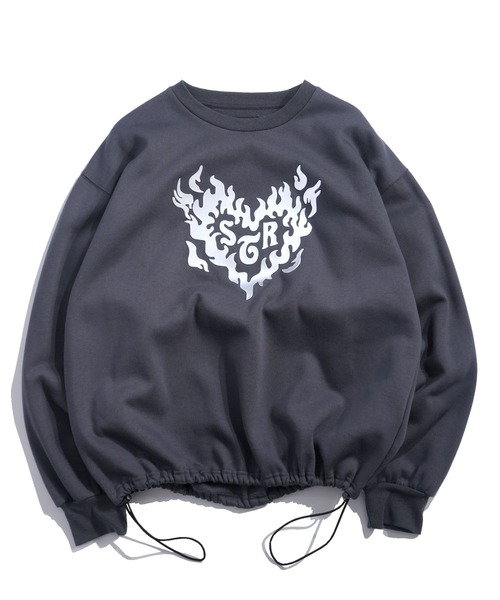 トレーナー+スウェット over flare sweat Starting Over（スターティング オーバー） トレーナー スウェット