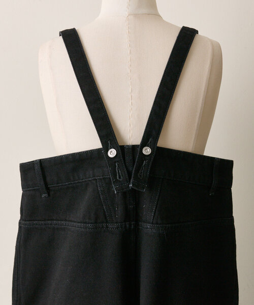 earPAPILLONNER SUM1STYLE前後サロペットブラック×オレンジ earPAPILLONNER 【SUM1STYLE】前後サロペットブラック×オレンジ