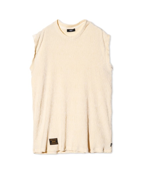 glamb tシャツ Glamour Crepe Sleeveless T-Shirt / グラマー