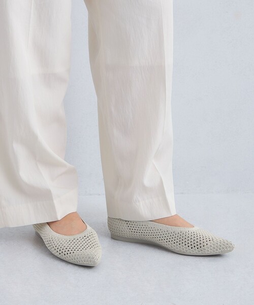 green label relaxing ニット フラットシューズ 洗濯可 UNITED ARROWS green label relaxing｜ウェルネス ニット