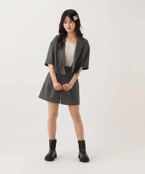 COCUCA ノースリーブジャケット ショートパンツ セットアップ　タグ付き GLOBAL WORK（グローバルワーク） セットアップ ジャケット＊ショート