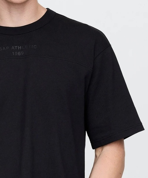 GLORIOUS ブラックTシャツ オーバーサイズ クロノス アーチ ブラックレター オーバーサイズ Tシャツ