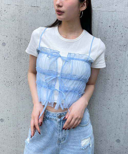 シャーリング チュール ビスチェ シャーリングチュールビスチェ | 【FOREVER 21 JAPAN
