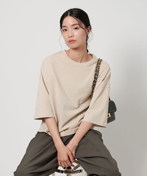 ドルマンスリーブ ポケット Tシャツ 接触冷感　ユナイテッドアローズ BEAUTY＆YOUTH UNITED ARROWS tシャツ ドルマンスリーブ