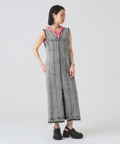 【新品タグ付き】Ray BEAMS / デニムマキシロング ワンピース Ray BEAMS（レイビームス）の「Ray BEAMS / デニムマキシロング
