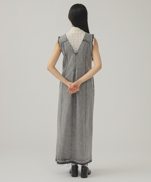 【新品タグ付き】Ray BEAMS / デニムマキシロング ワンピース Ray BEAMS（レイビームス）の「Ray BEAMS / デニムマキシロング