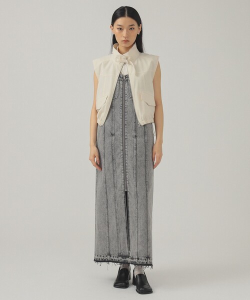 Ray Beams デニムジップワンピース Ray BEAMS ワンピース デニム ジップ キャミ : ZOZOTOWN Yahoo