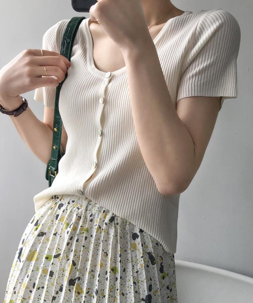 「Bifrost」 「Girly Doll」ニットカーディガン F イエロー レディース_画像5