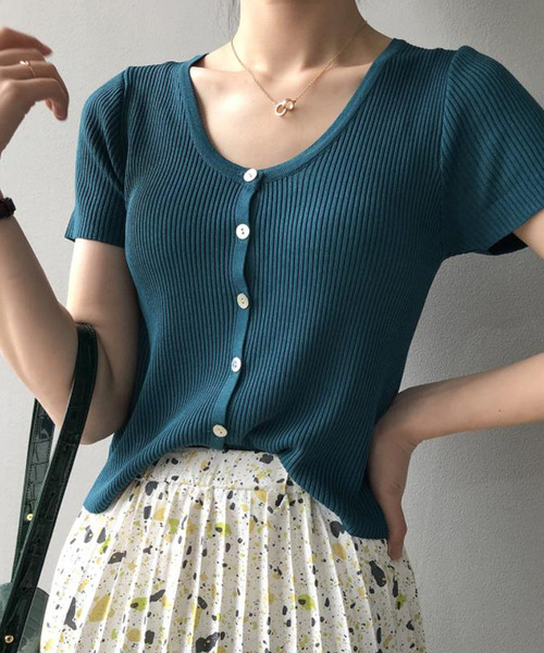 「Bifrost」 「Girly Doll」ニットカーディガン F イエロー レディース_画像9