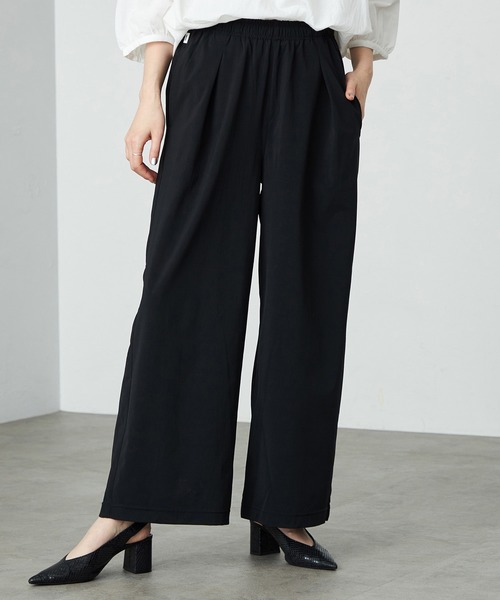 SOMETHING（サムシング） パンツ ウエストゴムSLワイドパンツ「UV