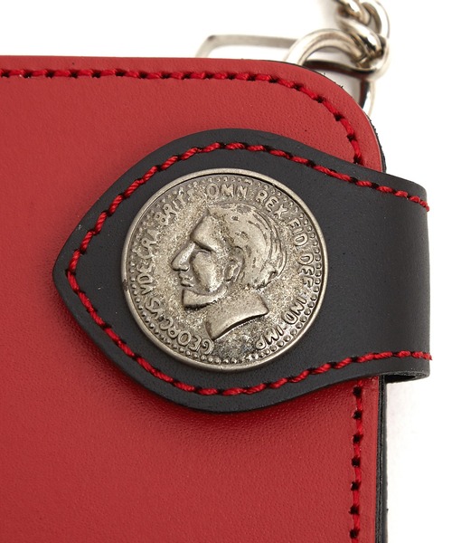 ankoROCK 財布 an meets zakka ネイティブ刻印コンチョフラップ