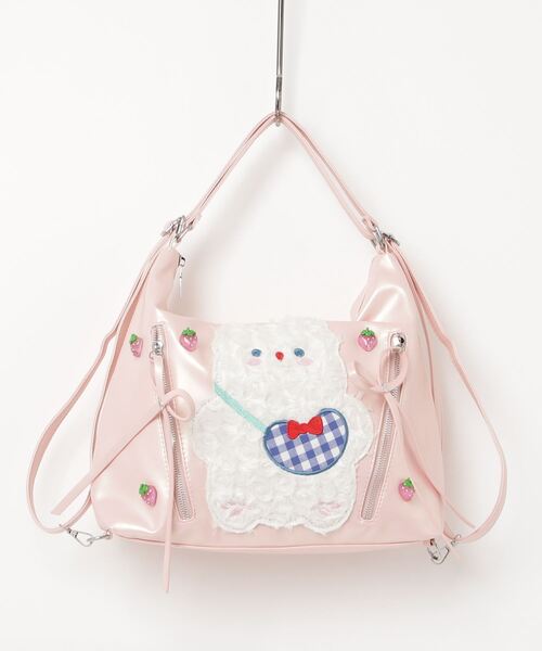 うさぎ★ページ　ワイヤーバッグ　ショルダーバッグ　薄ピンク？薄紫　即日匿名 gossip!ロサンゼルス ショルダーバッグ バッグ Y2K風 うさぎの