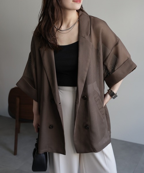 journal standard L'essage コート アウター モヘヤMIXシャギー