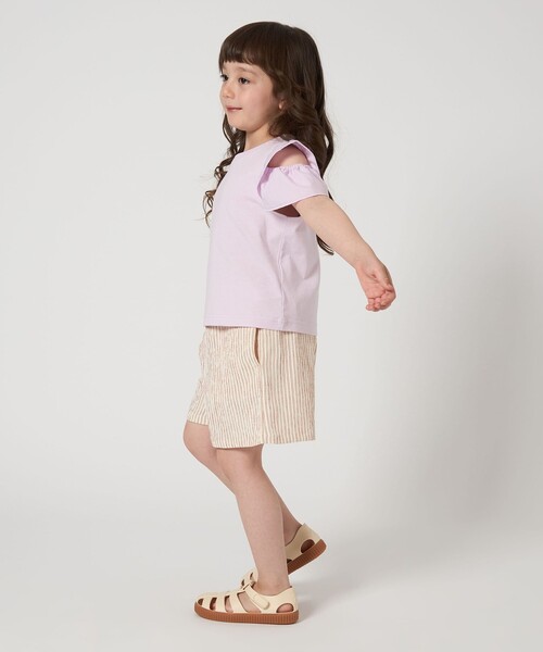 ストライプキュロットパンツスカート レディース パンツ ショートパンツ ストライプ キュロット